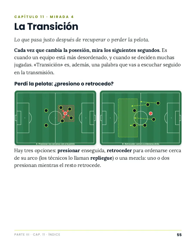 Página real: transición