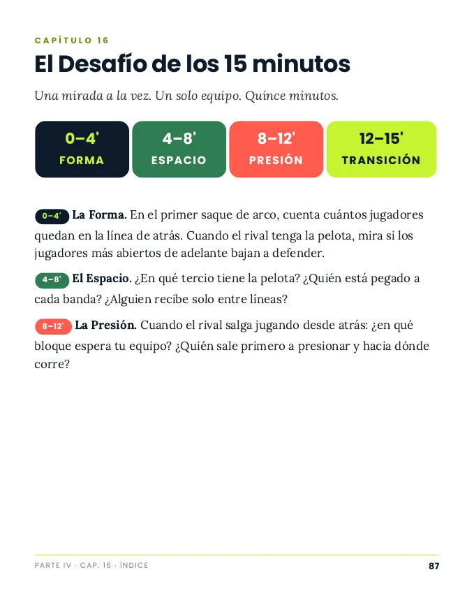 Página real: Desafío de los 15 minutos